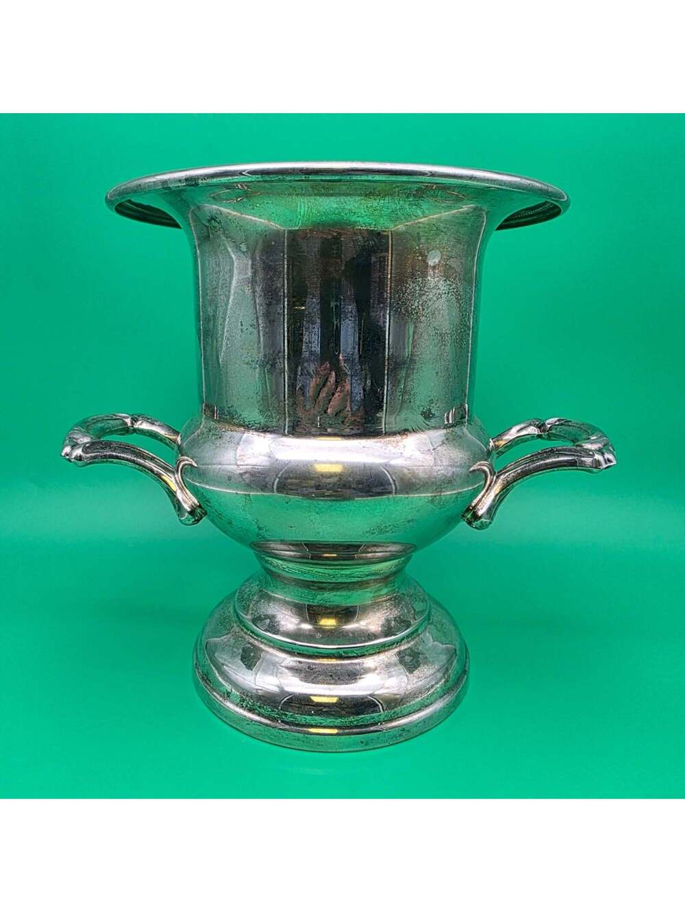 Vintage Oneida Silver Plated Champagne Ice Bucket Chiller Urn Trophy Handles - Picture 4 of 10
